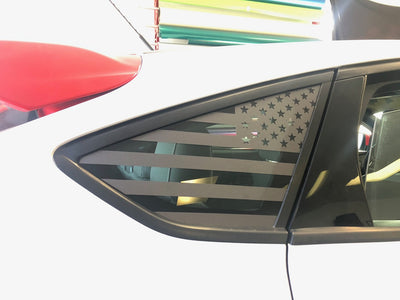American Flag Quarter Window DECAL (2013-2018 Focus ST/RS)