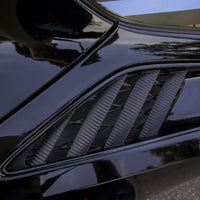 Rear Quarter Panel Carbon Fiber Vent Vinyl Overlays | 2014-2019 Chevy C7 Corvette