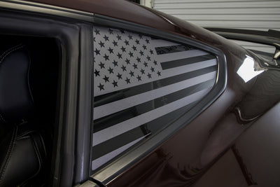 American Flag Quarter Window DECAL Set (2015-2023 Mustang)