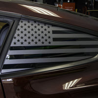 American Flag Quarter Window DECAL Set (2015-2023 Mustang)
