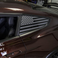 American Flag Quarter Window DECAL Set (2015-2023 Mustang)