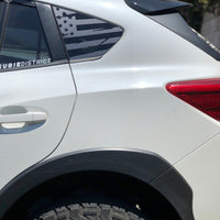 Distressed Flag Quarter Window DECAL