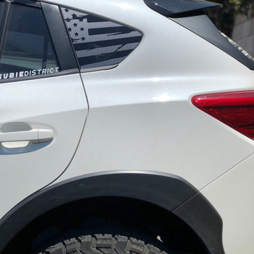 Distressed Flag Quarter Window DECAL