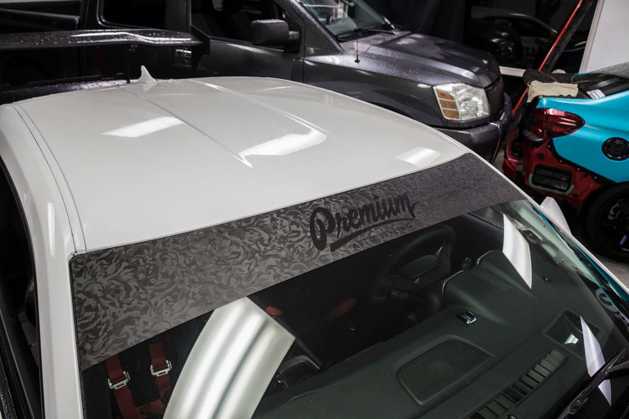 Shadow Black / Satin Black Windshield Banner ( Limited )