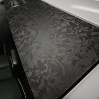Shadow Black / White Windshield Banner ( Limited )