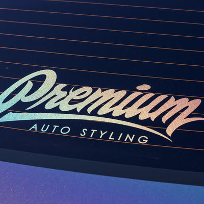 14" Premium Signature Logo Decal (Psychedelic)