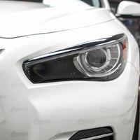 High Beam Smoke Tint Overlays | 2014-2019 Infiniti Q50
