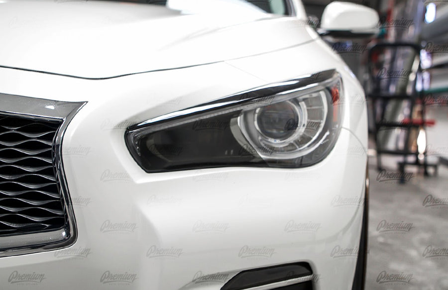 High Beam Smoke Tint Overlays | 2014-2019 Infiniti Q50