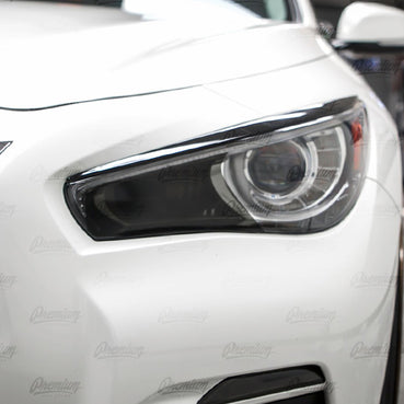 High Beam Smoke Tint Overlays | 2014-2019 Infiniti Q50