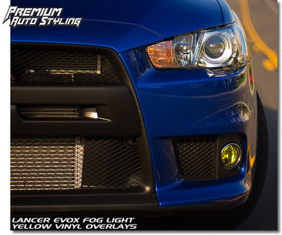 Pre-Cut Fog Light Overlays | 2008-2017 Mitsubishi Lancer EVOX
