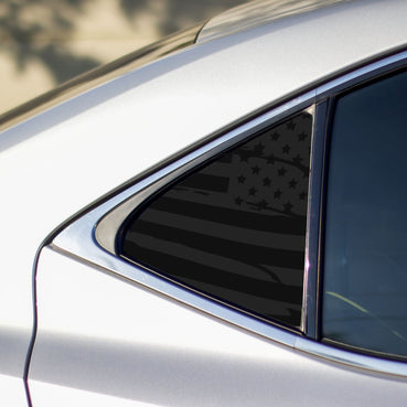 2014-2020 Lexus IS Distressed US Flag Quarter Window Decals