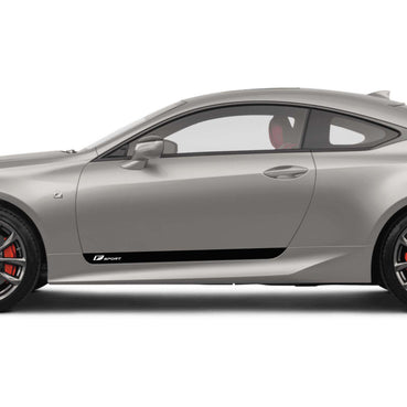 F Sport Lower Door Rocker DECALs - 2015-2023 Lexus RC
