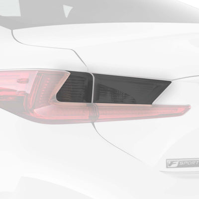 Tail Light Overlay Inserts (Clear Portion Only) - Smoke Tint | 2015-2019 Lexus RC & RC-F