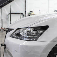 Headlight Amber Delete Vinyl Overlay - Gloss Black | 2014 Lexus GS350 Xenon/HID Headlights