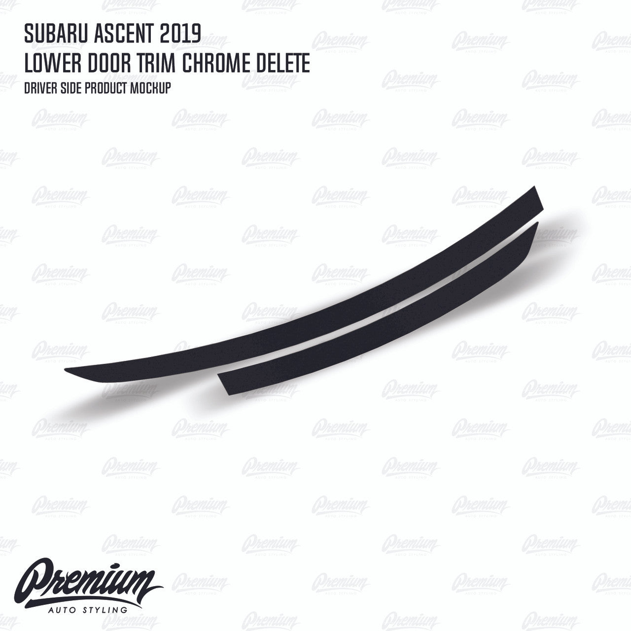 Lower Door Trim Chrome Delete - Satin Black Vinyl | 2019-2022