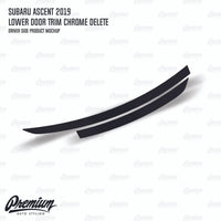 Lower Door Trim Chrome Delete - Satin Black Vinyl | 2019-2022 Subaru Ascent