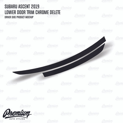 Lower Door Trim Chrome Delete - Satin Black Vinyl | 2019-2022 Subaru Ascent