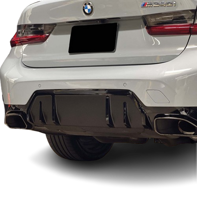 Carbon Fiber Vinyl Diffuser Overlay Kit | 2023+ BMW M340i