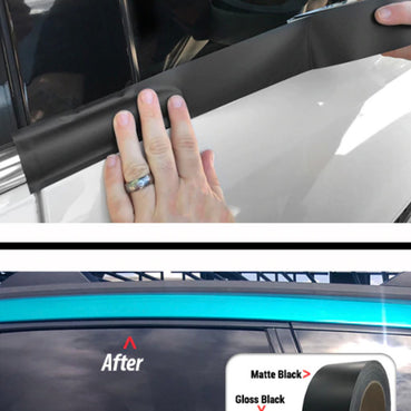 CHROME DELETE TRIM ROLL MATTE BLACK 