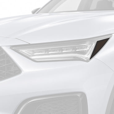 2022–2026 Acura MDX Headlight Amber Delete Side Marker Overlays | Smoke Tint or Gloss Black