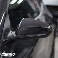 2018-2019 Hyundai Veloster Mirror Accent Vinyl Overlays - Carbon Fiber Vinyl