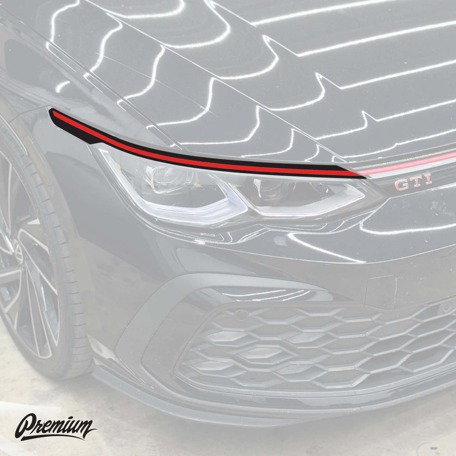 Head Light Eyelid Accent Stripe - Thin Pin | 2022+ VW MK8 Golf