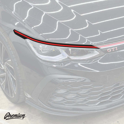 Head Light Eyelid Accent Stripe - Thin Pin | 2022+ VW MK8 Golf