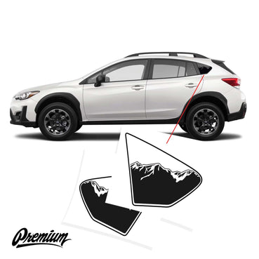 Version 2 - Mtn. Range Quarter Window DECAL