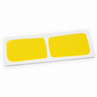 Pre-cut transparent yellow fog light tint overlay for the 2021–2025 Acura TLX