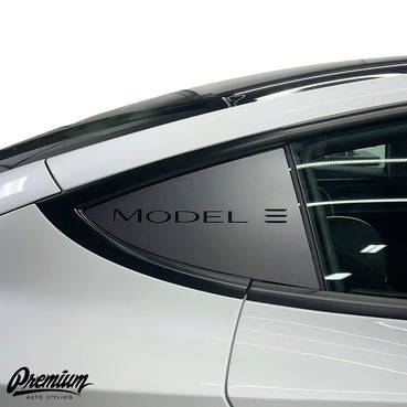 TESLA MODEL 3 | QUARTER WINDOW DECAL - "MODEL 3"