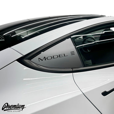 TESLA MODEL 3 | QUARTER WINDOW DECAL - "MODEL 3"