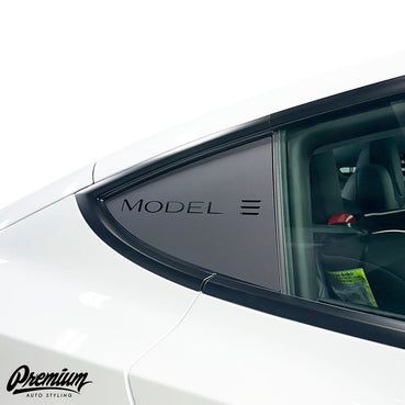 TESLA MODEL 3 | QUARTER WINDOW DECAL - "MODEL 3"