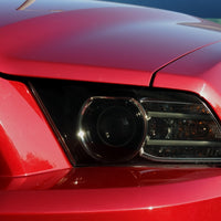 Smoked Headlight Tint Overlay | 2010-2014 Ford Mustang