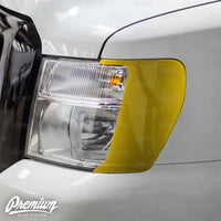 Headlight Amber Delete Vinyl Overlay - Dark Smoke Tint | 2012-2021 Nissan NV1500-3500