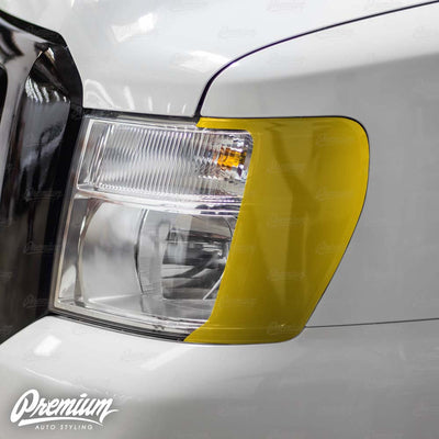 Headlight Amber Delete Vinyl Overlay - Dark Smoke Tint | 2012-2021 Nissan NV1500-3500