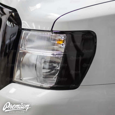 Headlight Amber Delete Vinyl Overlay - Dark Smoke Tint | 2012-2021 Nissan NV1500-3500