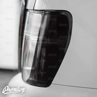 Headlight Amber Delete Vinyl Overlay - Dark Smoke Tint | 2012-2021 Nissan NV1500-3500