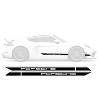 Porsche Cayman & Boxster Pre-Cut Side Rocker Panel Decal Set | 2005–2020