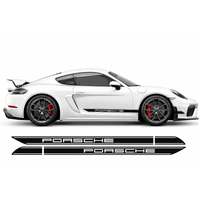 Porsche Cayman & Boxster Pre-Cut Side Rocker Panel Decal Set | 2005–2020