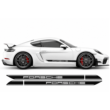 Porsche Cayman & Boxster Pre-Cut Side Rocker Panel Decal Set | 2005–2020