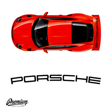 Porsche 991 GT3 RS rear wing decal