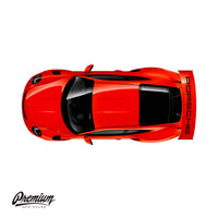 Porsche 991 GT3 RS rear wing decal