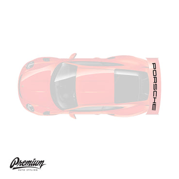 Porsche 991 GT3 RS rear wing decal