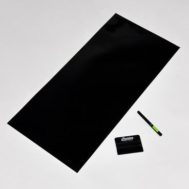 12" x 30" Blackout (Chrome Delete) Sheet 1pc. | High Gloss Black