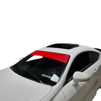 Universal Fit | SATIN RED Window Banner - Blank ( No Logo )