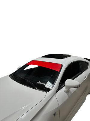 Universal Fit | SATIN RED Window Banner - Blank ( No Logo )