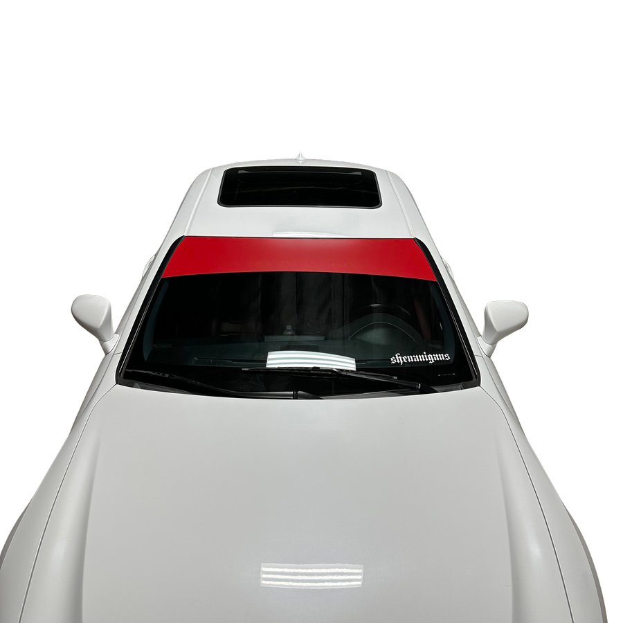 Universal Fit | SATIN RED Window Banner - Blank ( No Logo )