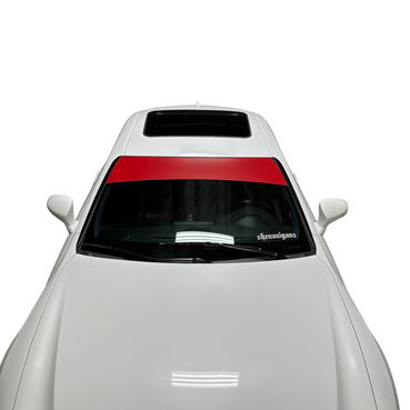 Universal Fit | SATIN RED Window Banner - Blank ( No Logo )