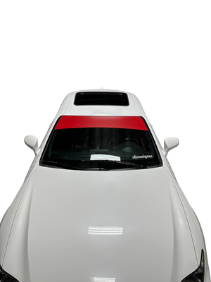 Universal Fit | SATIN RED Window Banner - Blank ( No Logo )