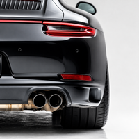 2012–2019 PORSCHE 911 CARRERA 991.1 & 991.2 REAR BUMPER REFLECTOR SMOKED TINT VINYL OVERLAYS